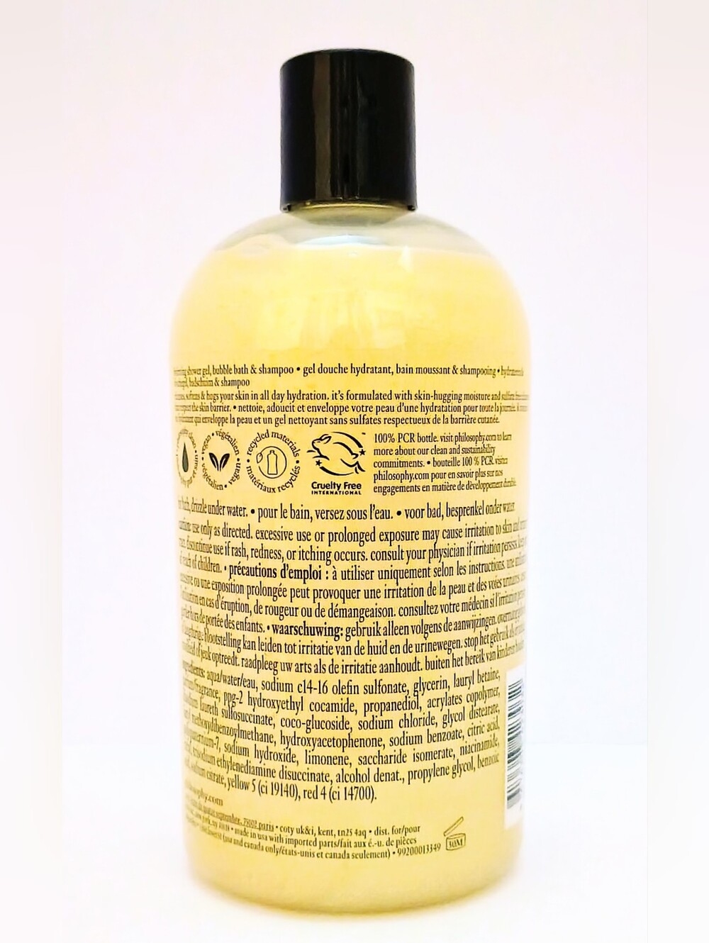Philosophy Iced Mint Lemonade Hydrating Shower Gel 16 oz New Vanilla Lemon Mint - Picture 3 of 4